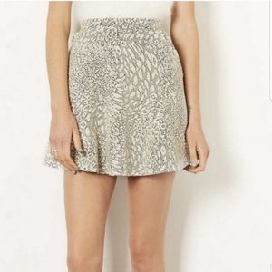 Topshop Jacquard Circle Skirt